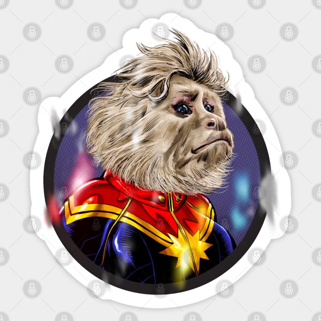 Capuchin Marvel Sticker by ThirteenthFloor